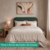 Cabeceira Painel Suspenso Casal 160 cm Alana Organica Linho Verde Musgo Artte