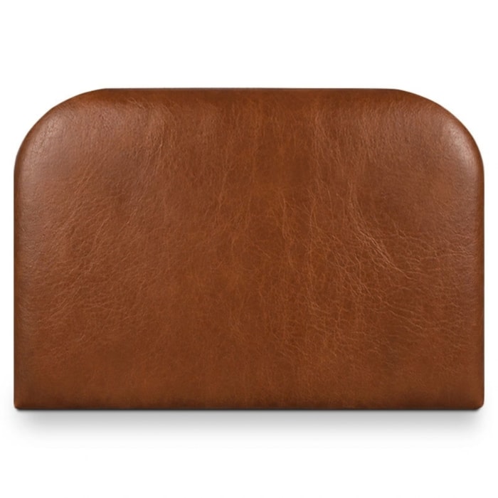 Cabeceira Painel Suspenso Solteiro 100 cm Alana Organica Corino Avela Camel Artte