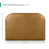 Cabeceira Painel Suspenso Solteiro 100 cm Alana Organica Corino Whiskey Artte