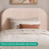 Cabeceira Painel Suspenso Solteiro 100 cm Alana Organica Linho Rose Artte