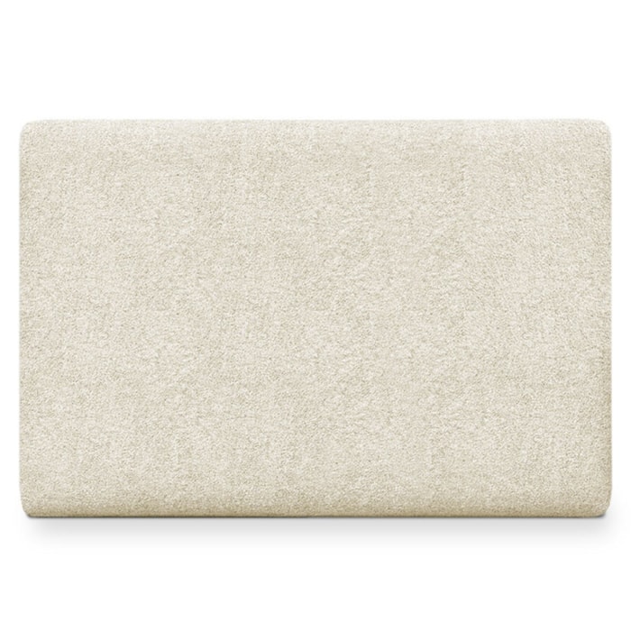 Cabeceira Painel Suspenso Solteiro 100 cm Luna Retangular Boucle Bege Artte