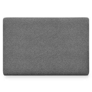 Cabeceira Painel Suspenso Solteiro 100 cm Luna Retangular Boucle Cinza Artte