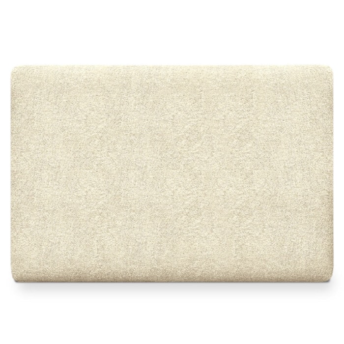 Cabeceira Painel Suspenso Solteiro 100 cm Luna Retangular Boucle Creme Artte