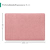 Cabeceira Painel Suspenso Solteiro 100 cm Luna Retangular Boucle Rosa Artte