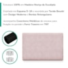 Cabeceira Painel Suspenso Solteiro 100 cm Luna Retangular Boucle Rose Artte