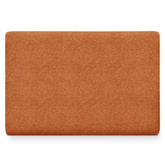 Cabeceira Painel Suspenso Solteiro 100 cm Luna Retangular Boucle Terracota Artte