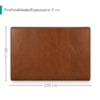 Cabeceira Painel Suspenso Solteiro 100 cm Luna Retangular Corino Avela Camel Artte
