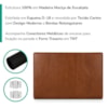 Cabeceira Painel Suspenso Solteiro 100 cm Luna Retangular Corino Avela Camel Artte