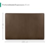 Cabeceira Painel Suspenso Solteiro 100 cm Luna Retangular Corino Canela Artte