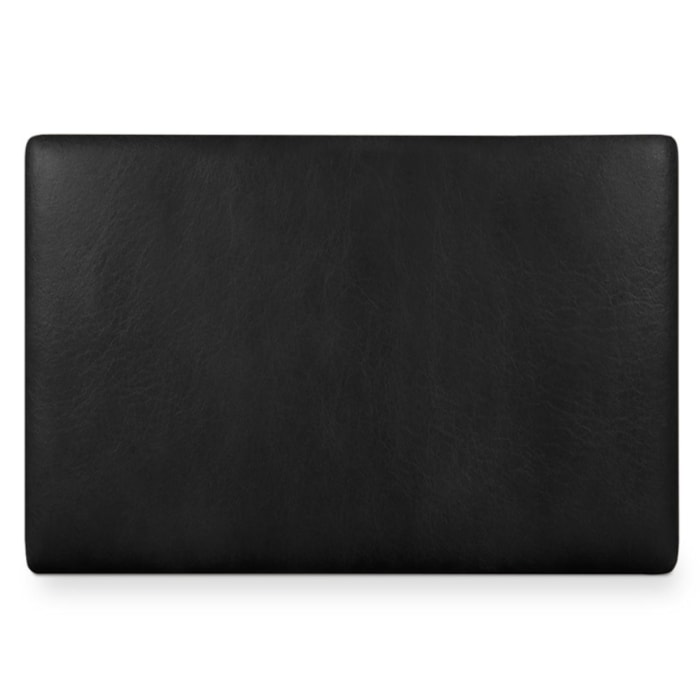 Cabeceira Painel Suspenso Solteiro 100 cm Luna Retangular Corino Preto Artte
