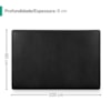 Cabeceira Painel Suspenso Solteiro 100 cm Luna Retangular Corino Preto Artte