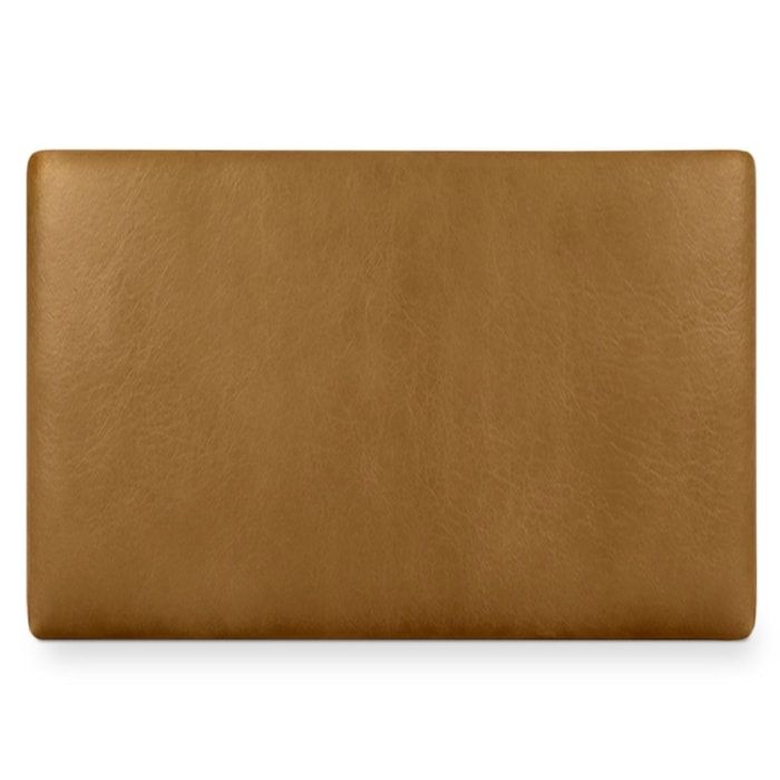 Cabeceira Painel Suspenso Solteiro 100 cm Luna Retangular Corino Whiskey Artte