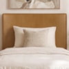 Cabeceira Painel Suspenso Solteiro 100 cm Luna Retangular Corino Whiskey Artte