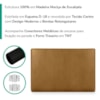 Cabeceira Painel Suspenso Solteiro 100 cm Luna Retangular Corino Whiskey Artte