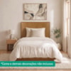 Cabeceira Painel Suspenso Solteiro 100 cm Luna Retangular Corino Whiskey Artte