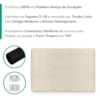 Cabeceira Painel Suspenso Solteiro 100 cm Luna Retangular Linho Bege Champanhe Artte
