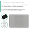 Cabeceira Painel Suspenso Solteiro 100 cm Luna Retangular Linho Cinza Artte