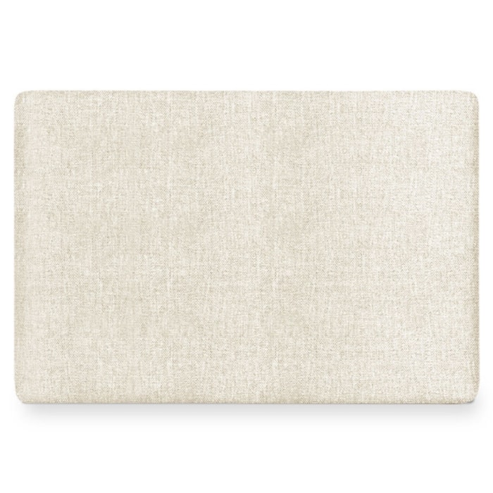 Cabeceira Painel Suspenso Solteiro 100 cm Luna Retangular Linho Cru Artte