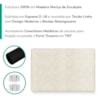 Cabeceira Painel Suspenso Solteiro 100 cm Luna Retangular Linho Cru Artte