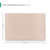 Cabeceira Painel Suspenso Solteiro 100 cm Luna Retangular Linho Rose Artte