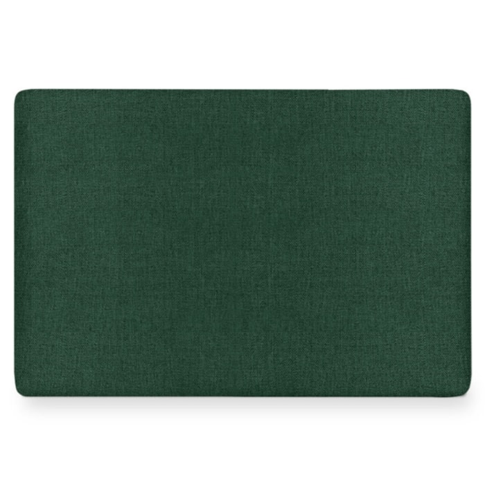Cabeceira Painel Suspenso Solteiro 100 cm Luna Retangular Linho Verde Musgo Artte