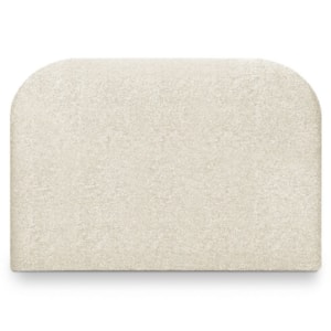 Cabeceira Painel Suspenso Solteiro 90 cm Alana Organica Boucle Bege Artte