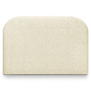 Cabeceira Painel Suspenso Solteiro 90 cm Alana Organica Boucle Creme Artte