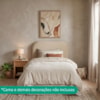 Cabeceira Painel Suspenso Solteiro 90 cm Alana Organica Boucle Creme Artte