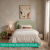 Cabeceira Painel Suspenso Solteiro 90 cm Alana Organica Boucle Oliva Artte