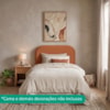 Cabeceira Painel Suspenso Solteiro 90 cm Alana Organica Boucle Terracota Artte