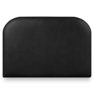 Cabeceira Painel Suspenso Solteiro 90 cm Alana Organica Corino Preto Artte