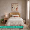 Cabeceira Painel Suspenso Solteiro 90 cm Alana Organica Corino Whiskey Artte