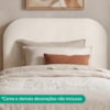 Cabeceira Painel Suspenso Solteiro 90 cm Alana Organica Linho Cru Artte