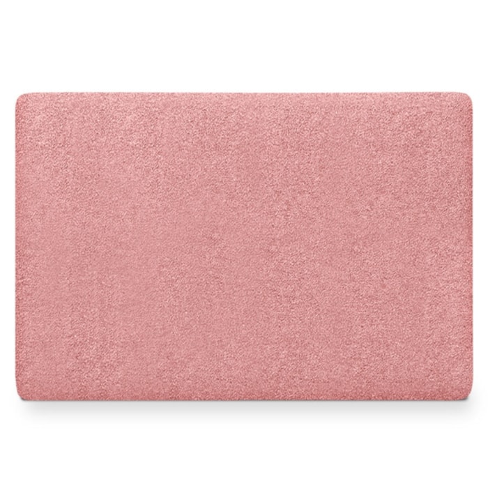 Cabeceira Painel Suspenso Solteiro 90 cm Luna Retangular Boucle Rosa Artte