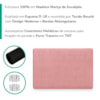 Cabeceira Painel Suspenso Solteiro 90 cm Luna Retangular Boucle Rosa Artte