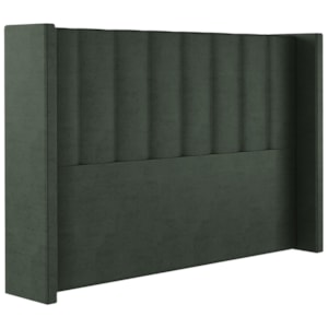 Cabeceira Queen 158 cm Barcell Veludo Verde Soon Cabeceira Queen 158 cm Barcell Veludo Verde Soon