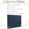 Cabeceira Queen 158 cm Dubai Veludo Azul Soon