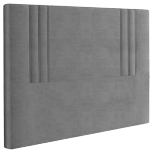 Cabeceira Queen 158 cm London Veludo Cinza Soon Cabeceira Queen 158 cm London Veludo Cinza Soon