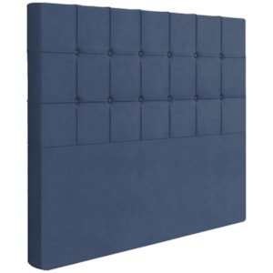 Cabeceira Queen 158 cm Lots Veludo Azul Soon Cabeceira Queen 158 cm Lots Veludo Azul Soon