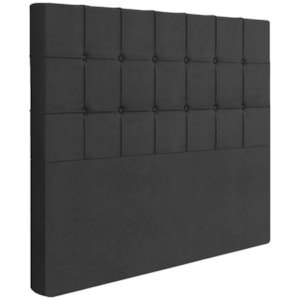 Cabeceira Queen 158 cm Lots Veludo Preto Soon Cabeceira Queen 158 cm Lots Veludo Preto Soon