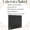 Cabeceira Queen 158 cm Madrid Veludo Preto Soon