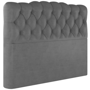 Cabeceira Queen 158 cm Milan Veludo Cinza Soon Cabeceira Queen 158 cm Milan Veludo Cinza Soon