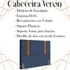 Cabeceira Queen 158 cm Veron Veludo Azul Soon