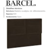 Cabeceira Queen 160 cm Barcel Veludo SL 942 Peer