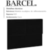 Cabeceira Queen 160 cm Barcel Veludo SL 944 Peer