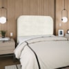 Cabeceira Queen 160 cm Com Frame Alana Boucle Bege Artte