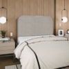 Cabeceira Queen 160 cm Com Frame Alana Boucle Bege Escuro Artte