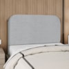 Cabeceira Queen 160 cm Com Frame Alana Boucle Cinza Artte