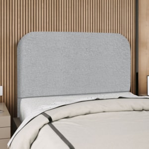 Cabeceira Queen 160 cm Com Frame Alana Boucle Cinza Artte