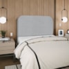 Cabeceira Queen 160 cm Com Frame Alana Boucle Cinza Artte